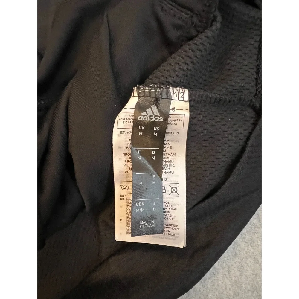 Adidas Texas Dragon Track Jacket Men's Medium Black Full‎ Zip Bomber Climalite